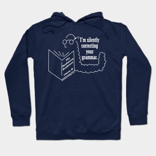 The Bookworm: Silently Correcting your Grammar Hoodie